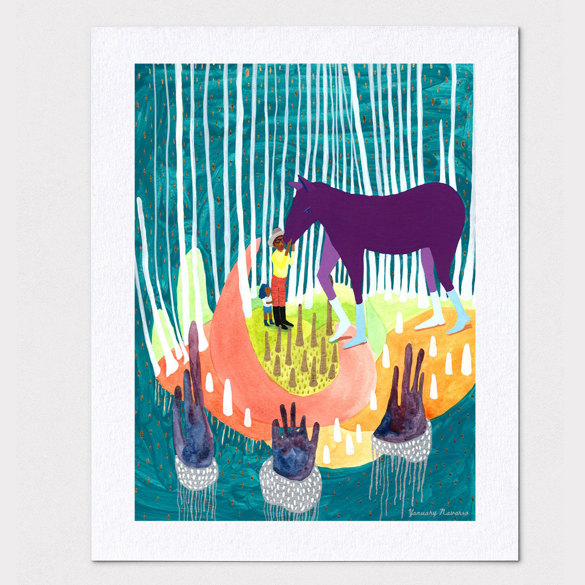 Carlos and The Purple Beast - Archival Fine Art Print