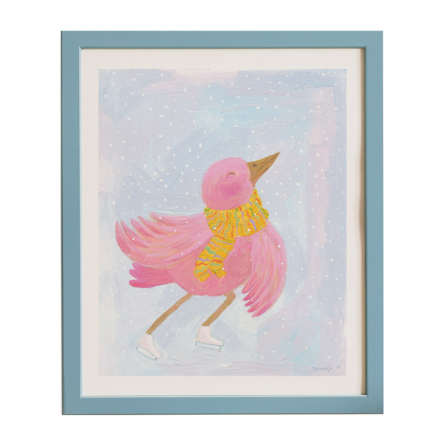 Skating Bird - Archival Art Print