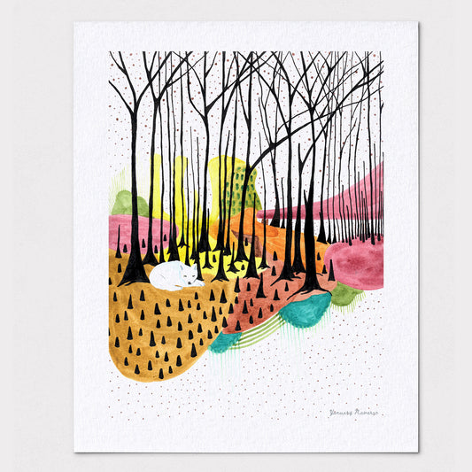 A Coyote's Dream - Archival Fine Art Print