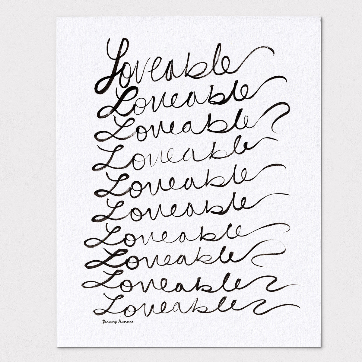 Loveable - Archival Fine Art Print