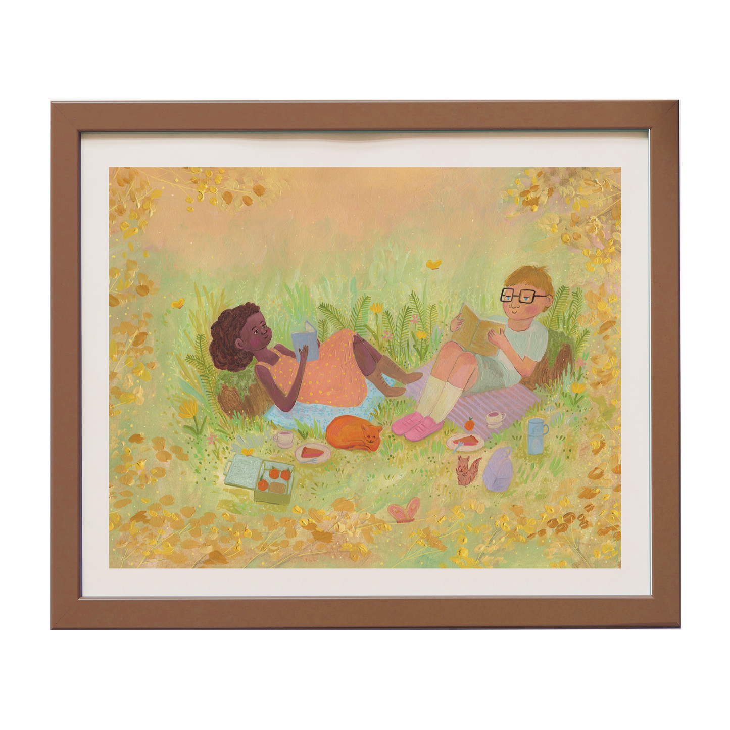 I'll Read Anywhere With You - Archival Art Print