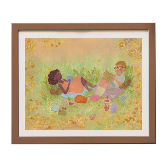 I'll Read Anywhere With You - Archival Art Print