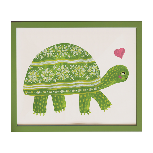 Folk Turtle Love - Archival Art Print