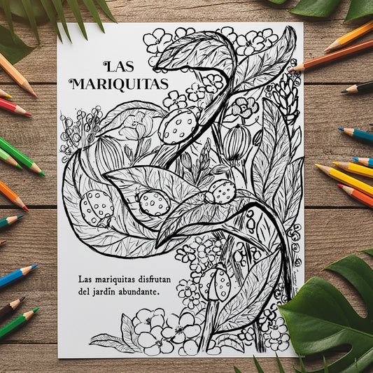 Las Mariquitas (The Lady Bugs) - Coloring sheet