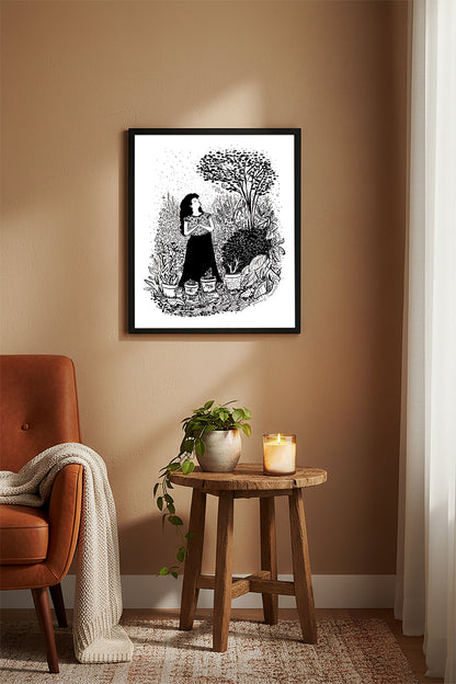Nourishing My Garden - Archival Print