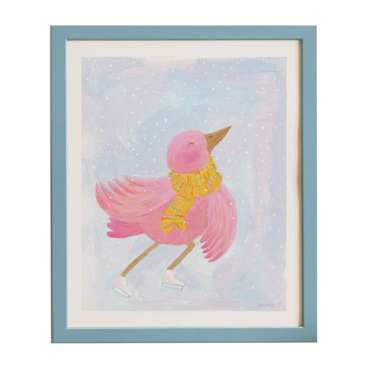 Skating Bird - Archival Art Print