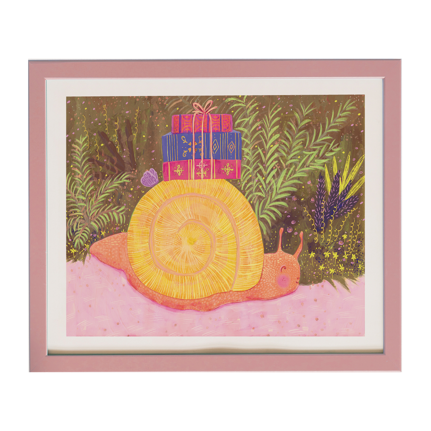 Snail Librarian - Archival Art Print