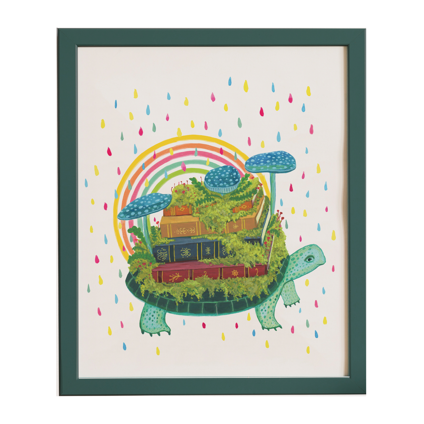 Turtle Librarian - Archival Art Print